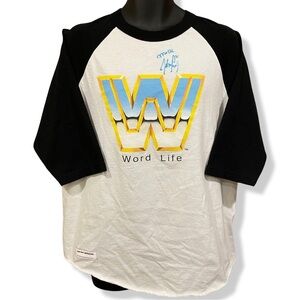 Rare 2004 WWE John Cena Signed 3/4 Sleeve Shirt